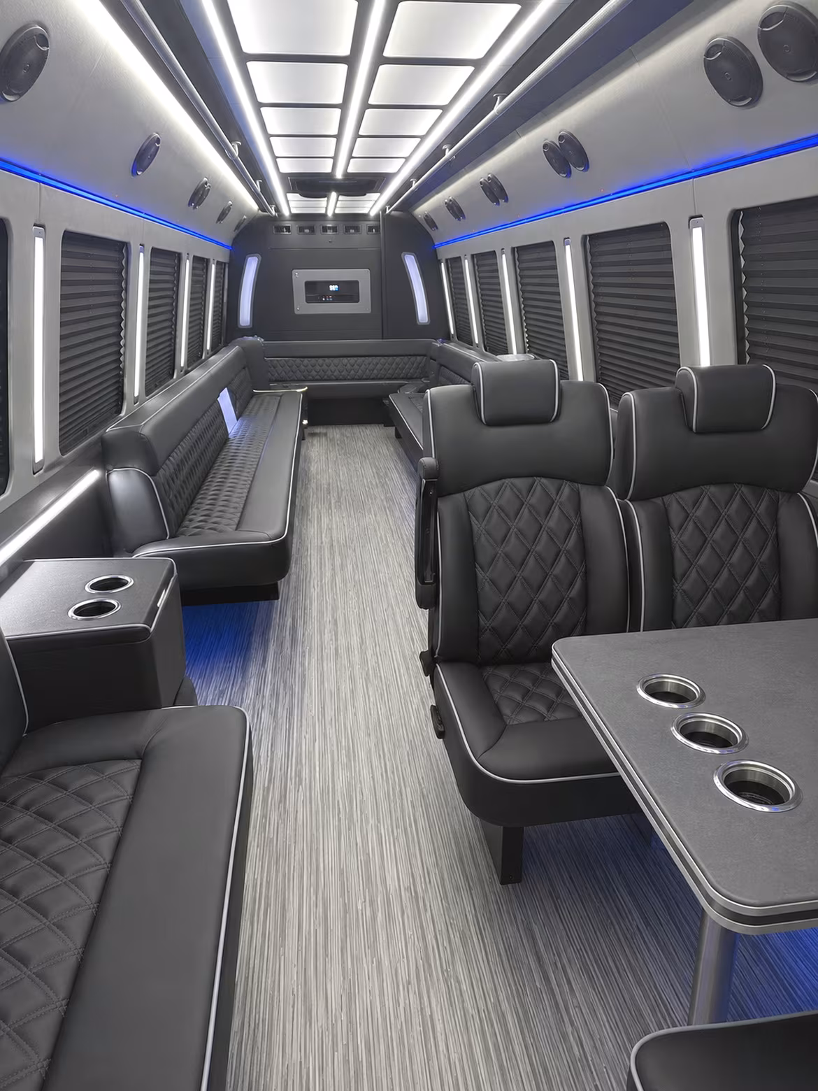 sammamish 25 passenger party bus inside