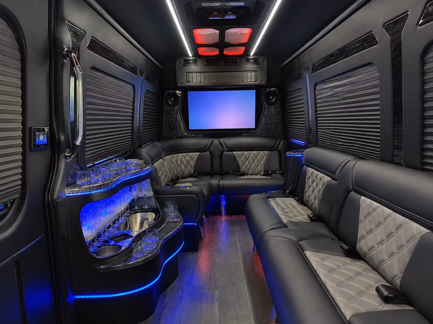 sammamish 30 passenger party bus inside