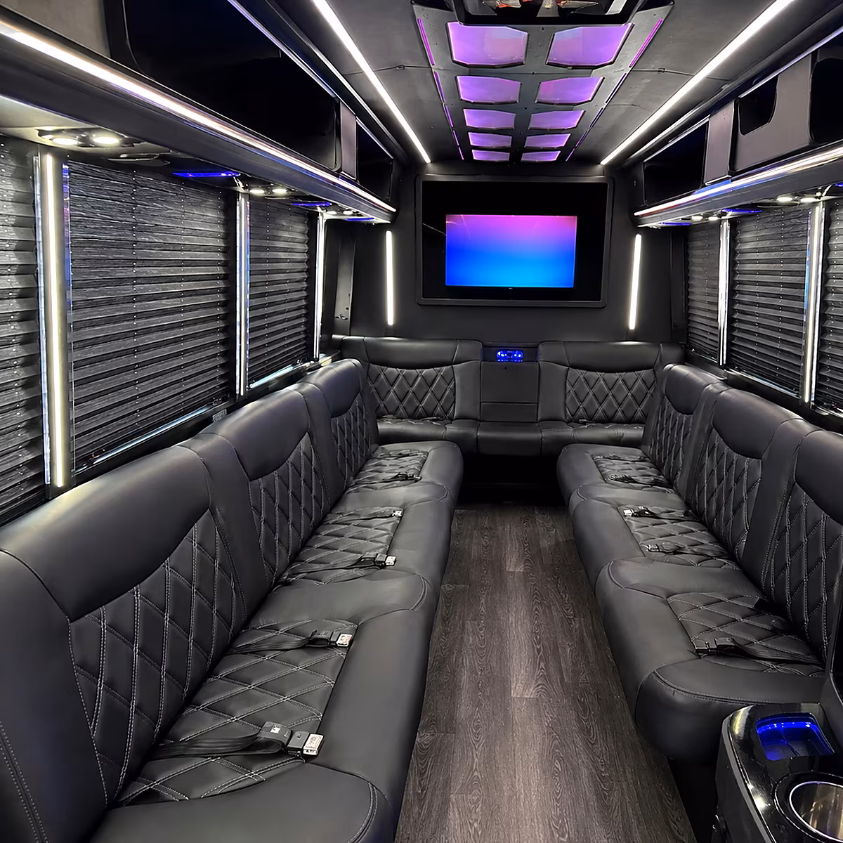 sammamish party bus rental interior
